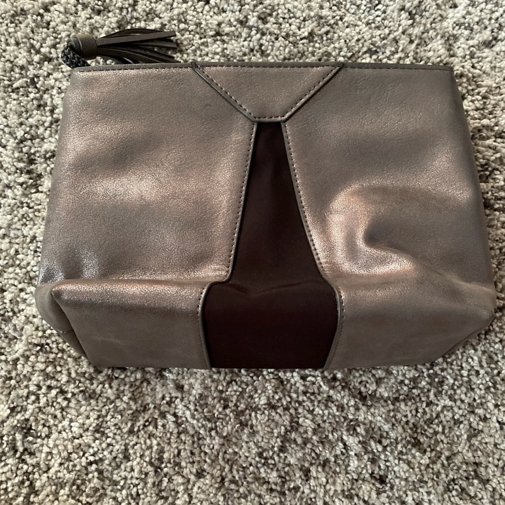 Elegant Gray and Black Women's Clutch Stella & Dot